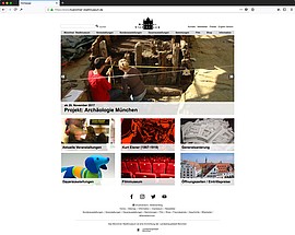 Screenshot der TYPO3-Website des Münchner Stadtmuseums